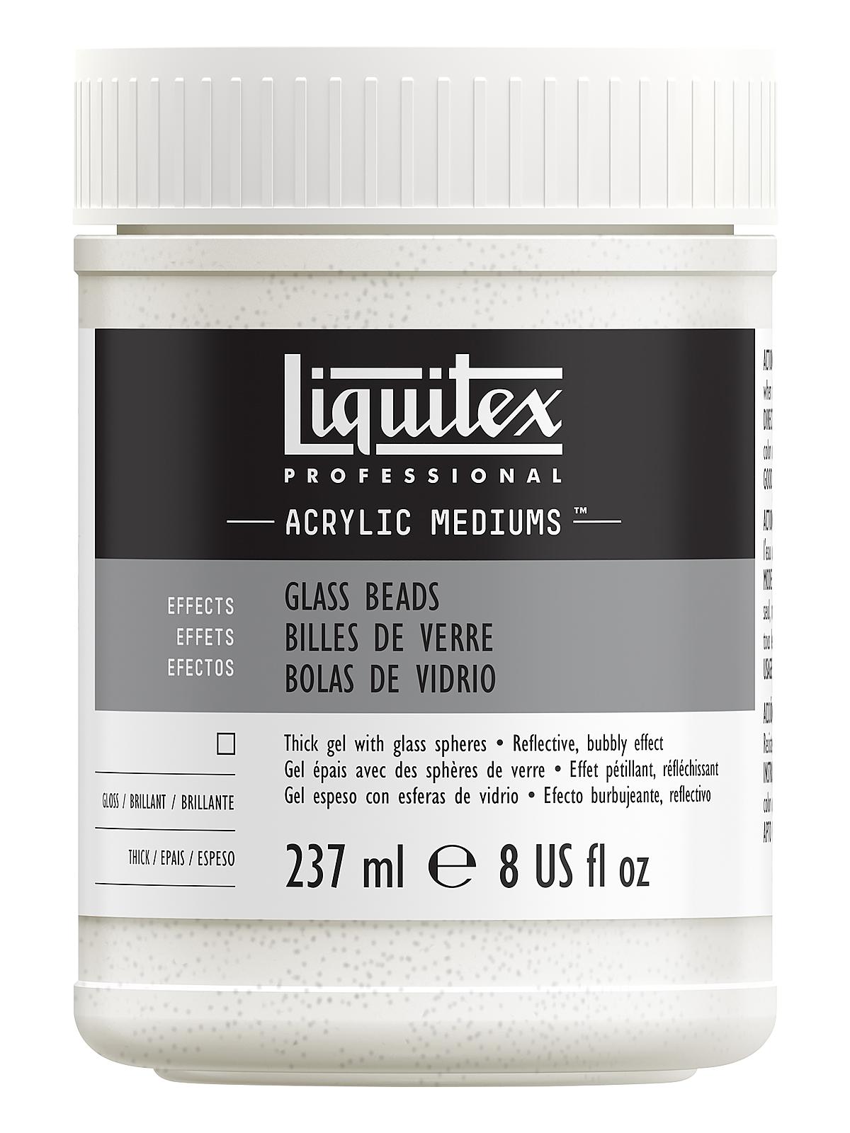 Acrylic Texture Gel Mediums glass beads 8 oz.