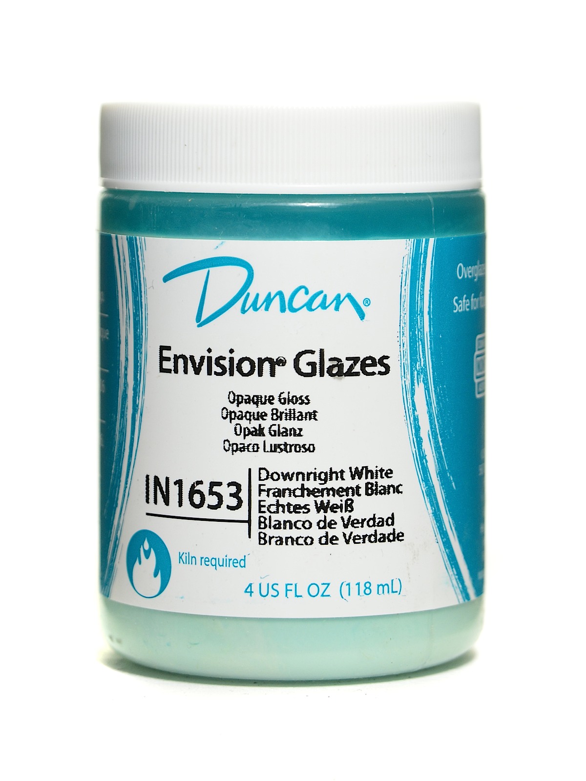 Envision Glazes Downright White Opaque 4 Oz.