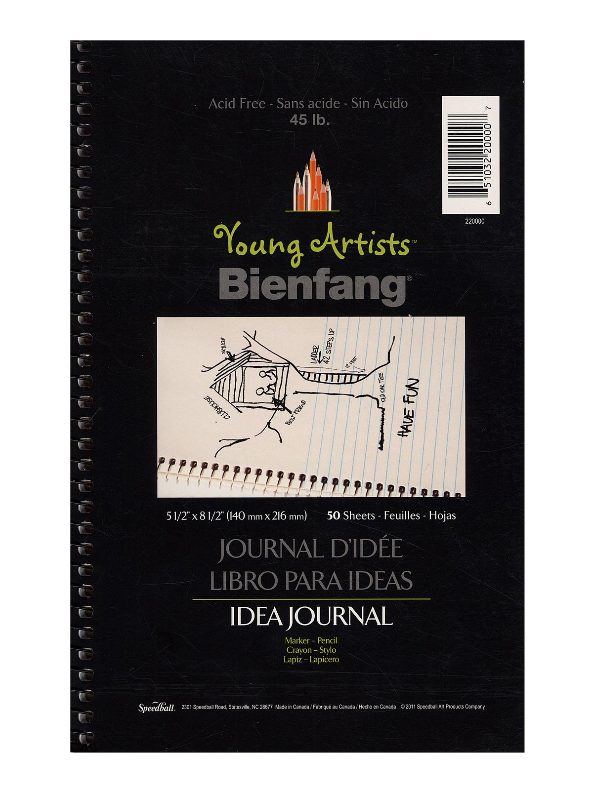 Young Artists Idea Journal 5 1 2 In. X 8 1 2 In. Pad Of 50