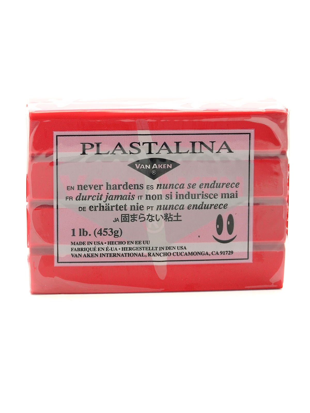 Plastalina Modeling Clay Red 1 Lb. Bar