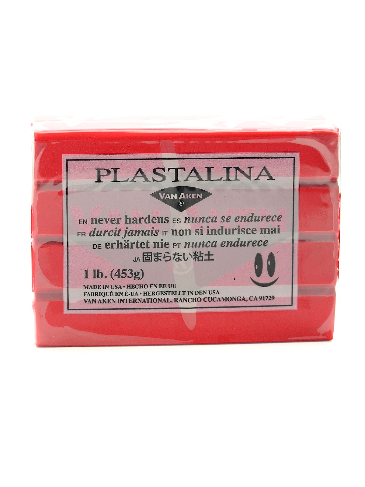 Plastalina Modeling Clay red 1 lb. bar