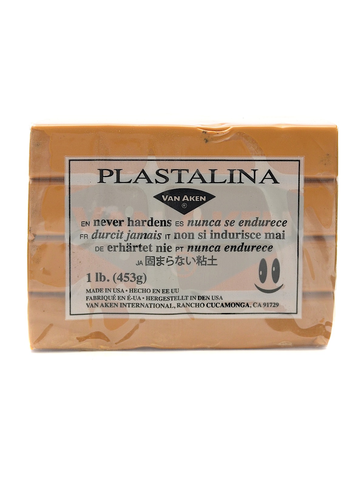 Plastalina Modeling Clay golden ochre 1 lb. bar