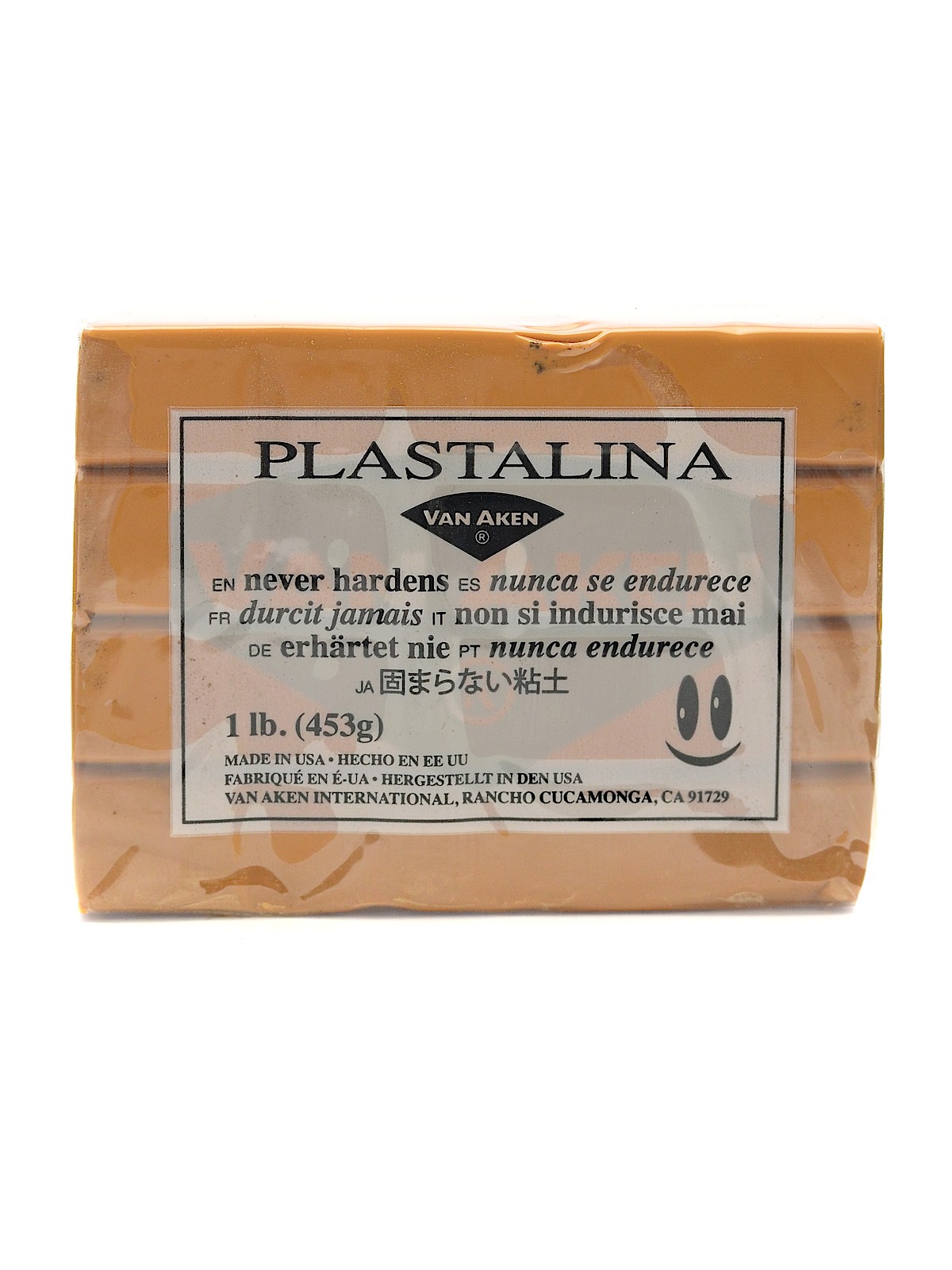 Plastalina Modeling Clay Golden Ochre 1 Lb. Bar