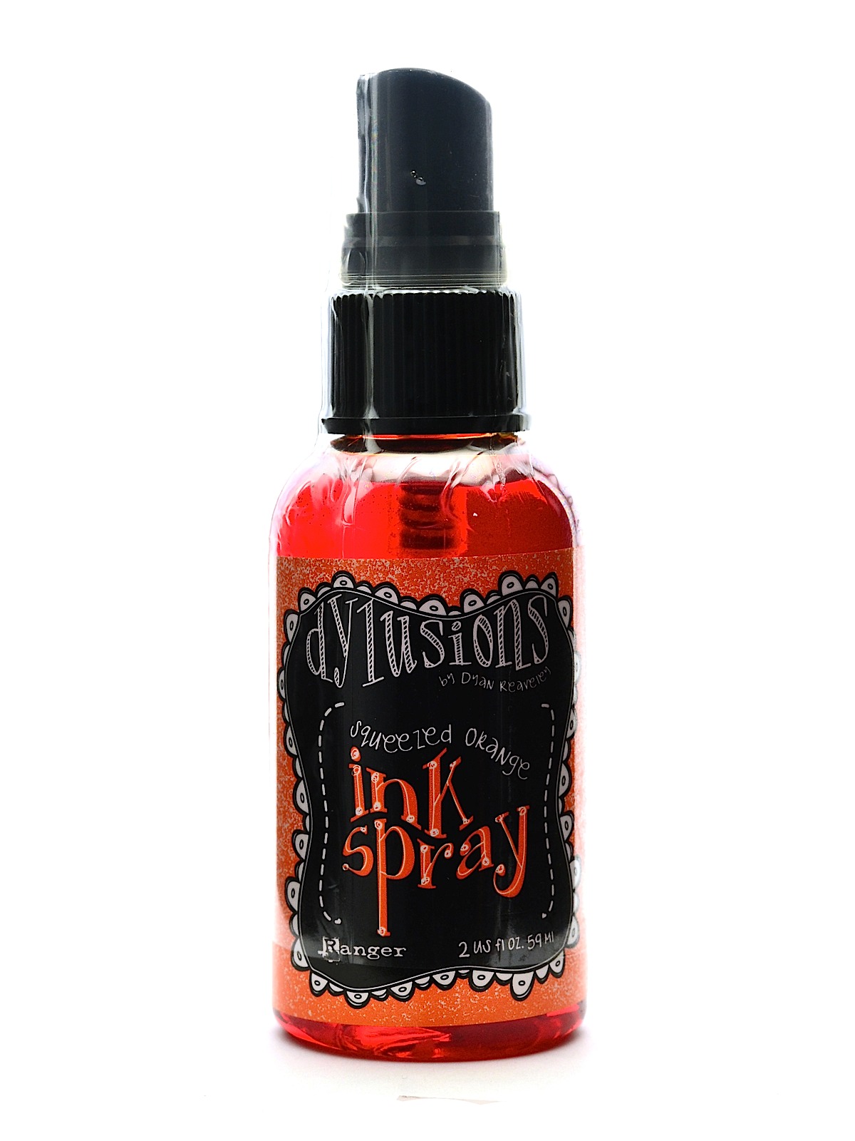 Dylusions Ink Sprays squeezed orange 2 oz. bottle
