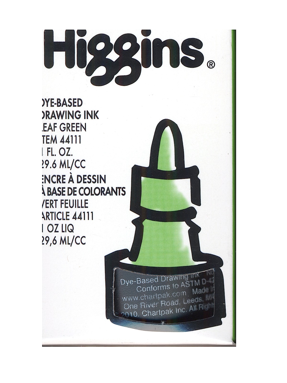Color Drawing Inks leaf green Dye Based   Non-Waterproof 1 oz.