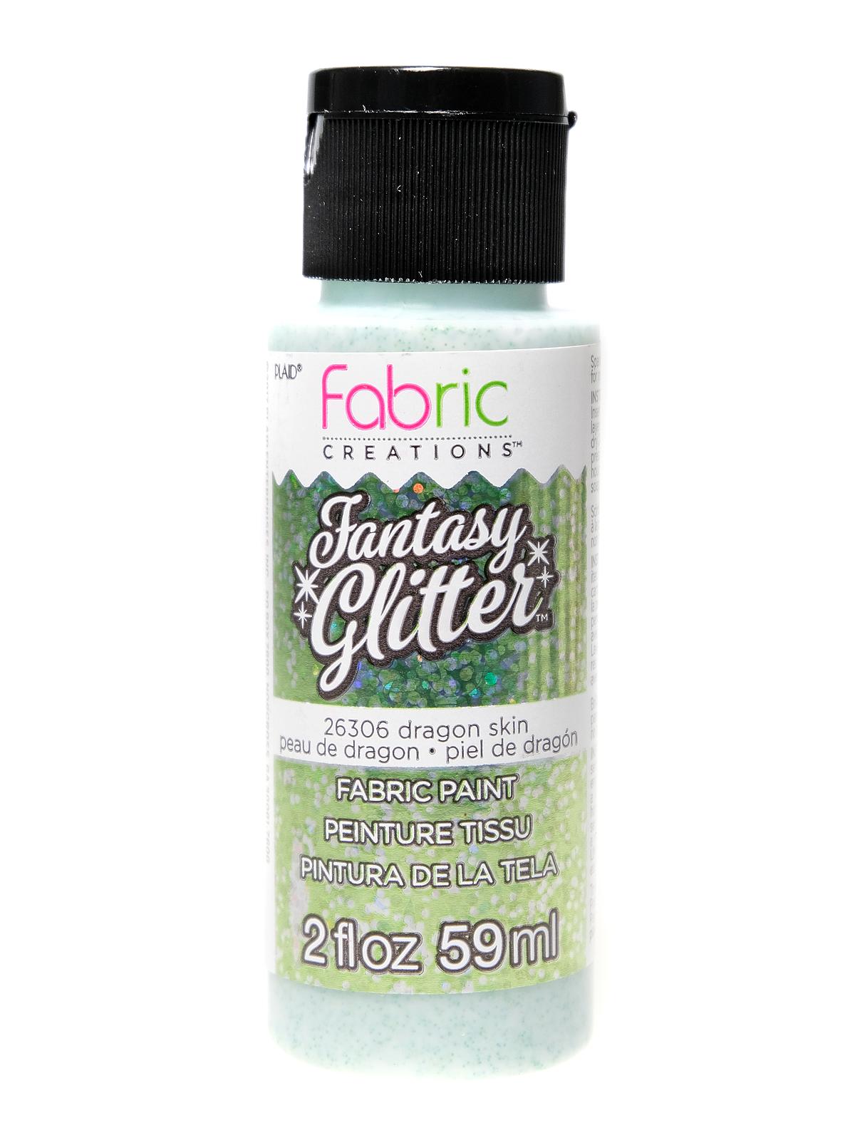 Fantasy Glitter Fabric Paints dragon skin 2 oz.