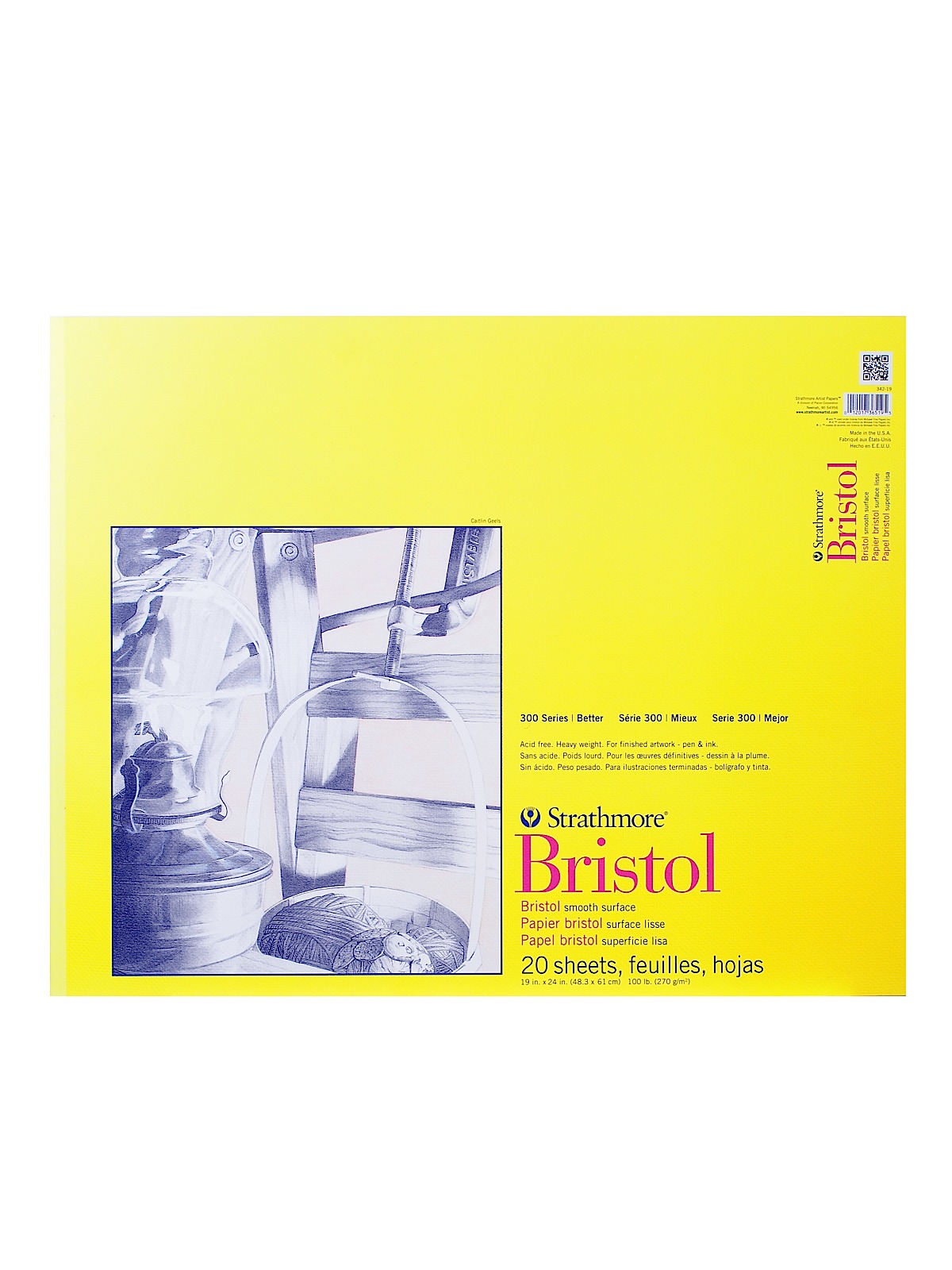 300 Series Bristol smooth 19 in. x 24 in.