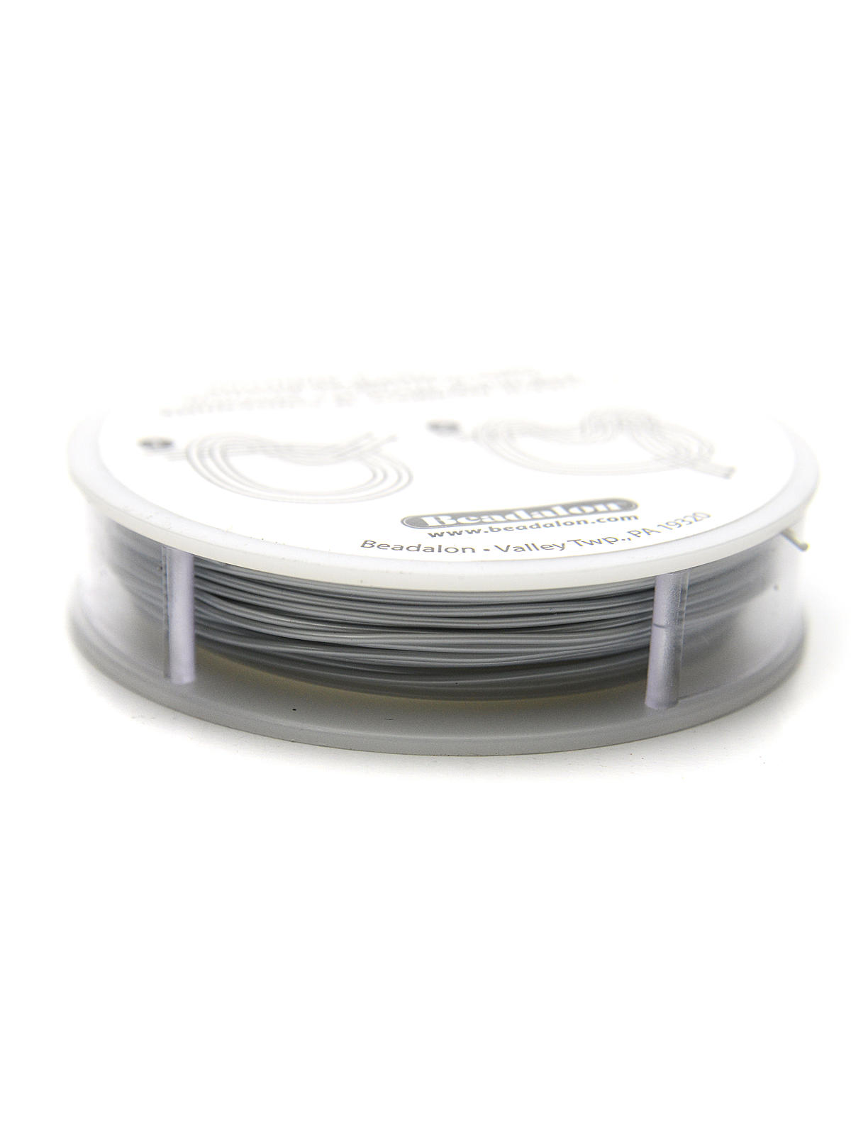 Elasticity Bead Cord 0.8 Mm Satin Silver 16.4 Ft.
