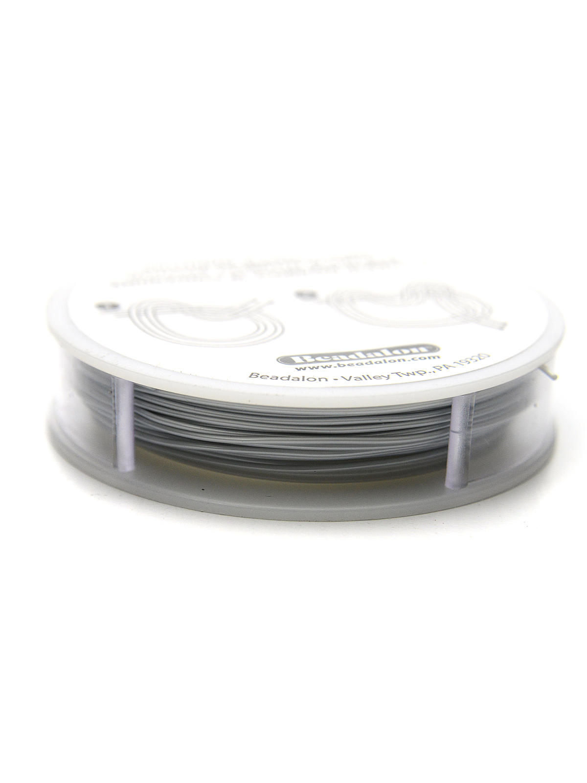 Elasticity Bead Cord 0.8 mm satin silver 16.4 ft.