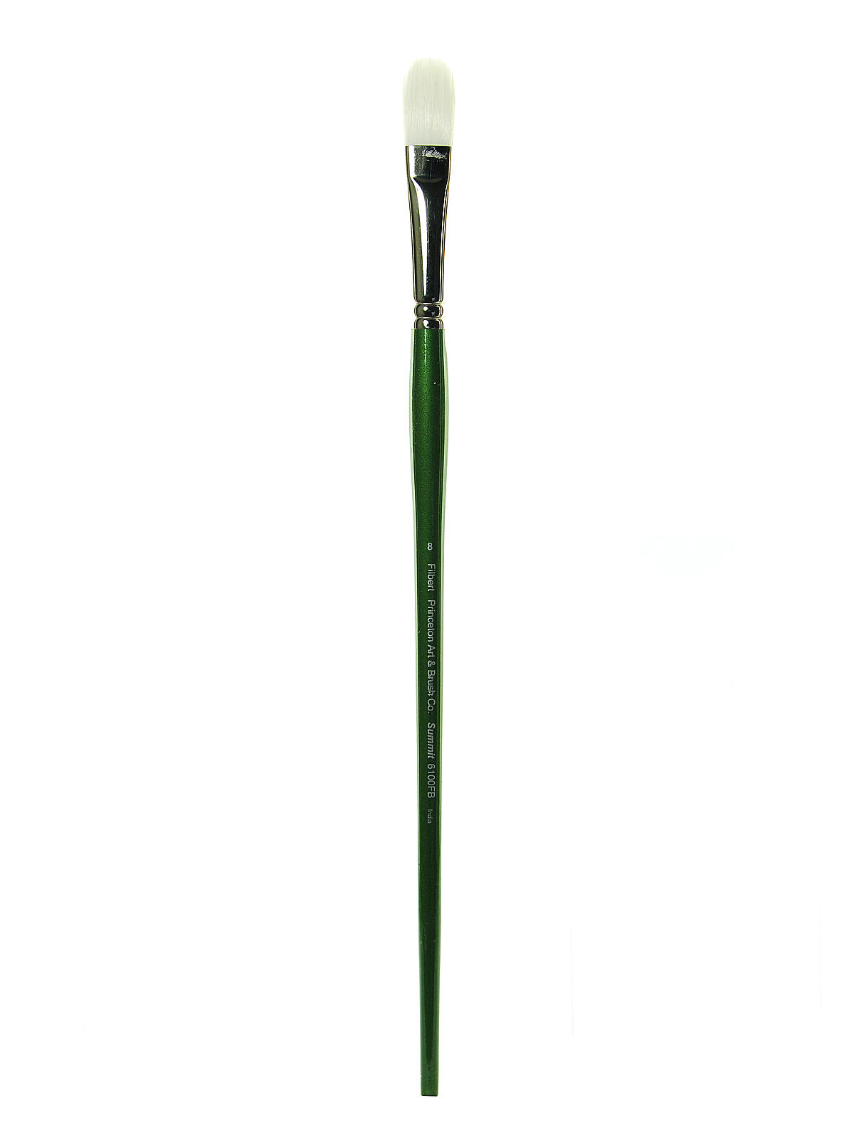 Series 6100 Summit White Synthetic Long Handle Brushes 8 filbert