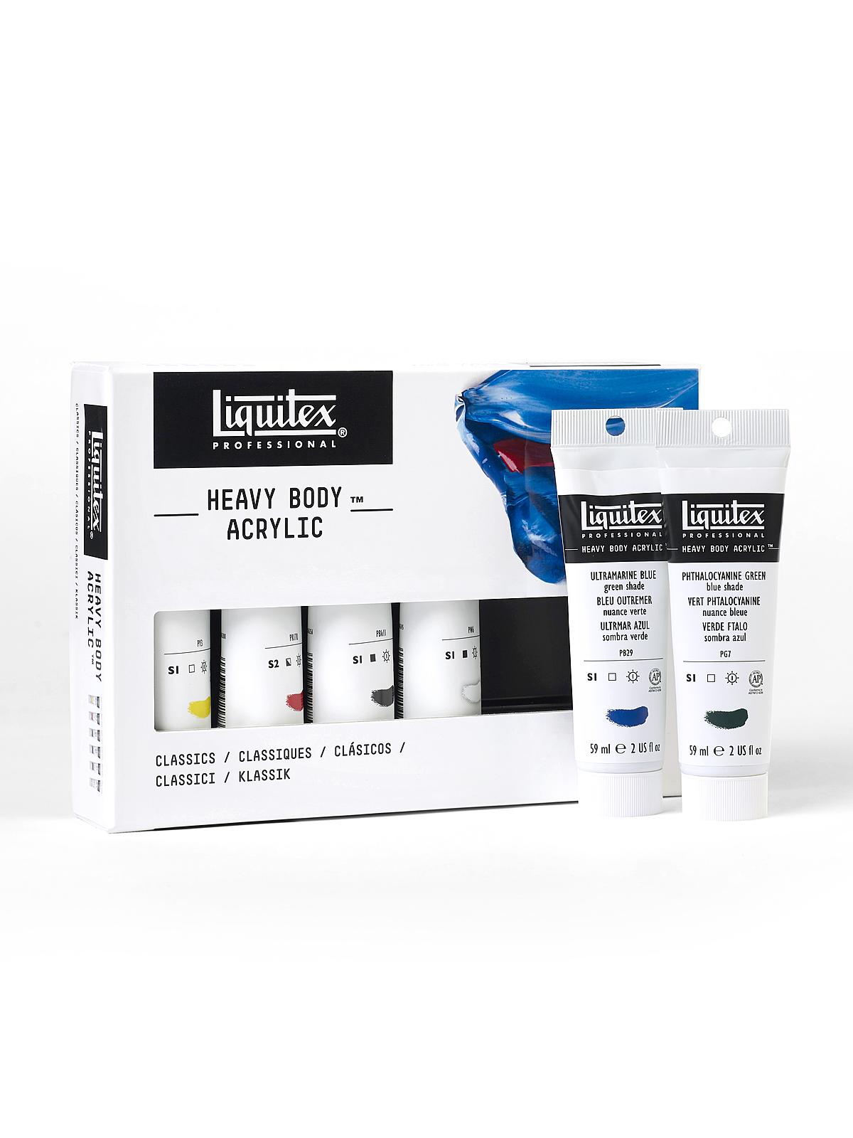 Heavy Body Acrylic Sets classics (59ml) set of 6