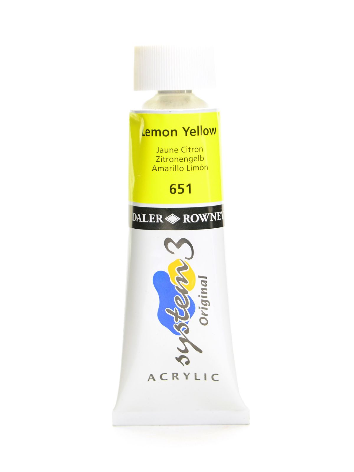 System 3 Acrylic Colour Lemon Yellow 75 Ml