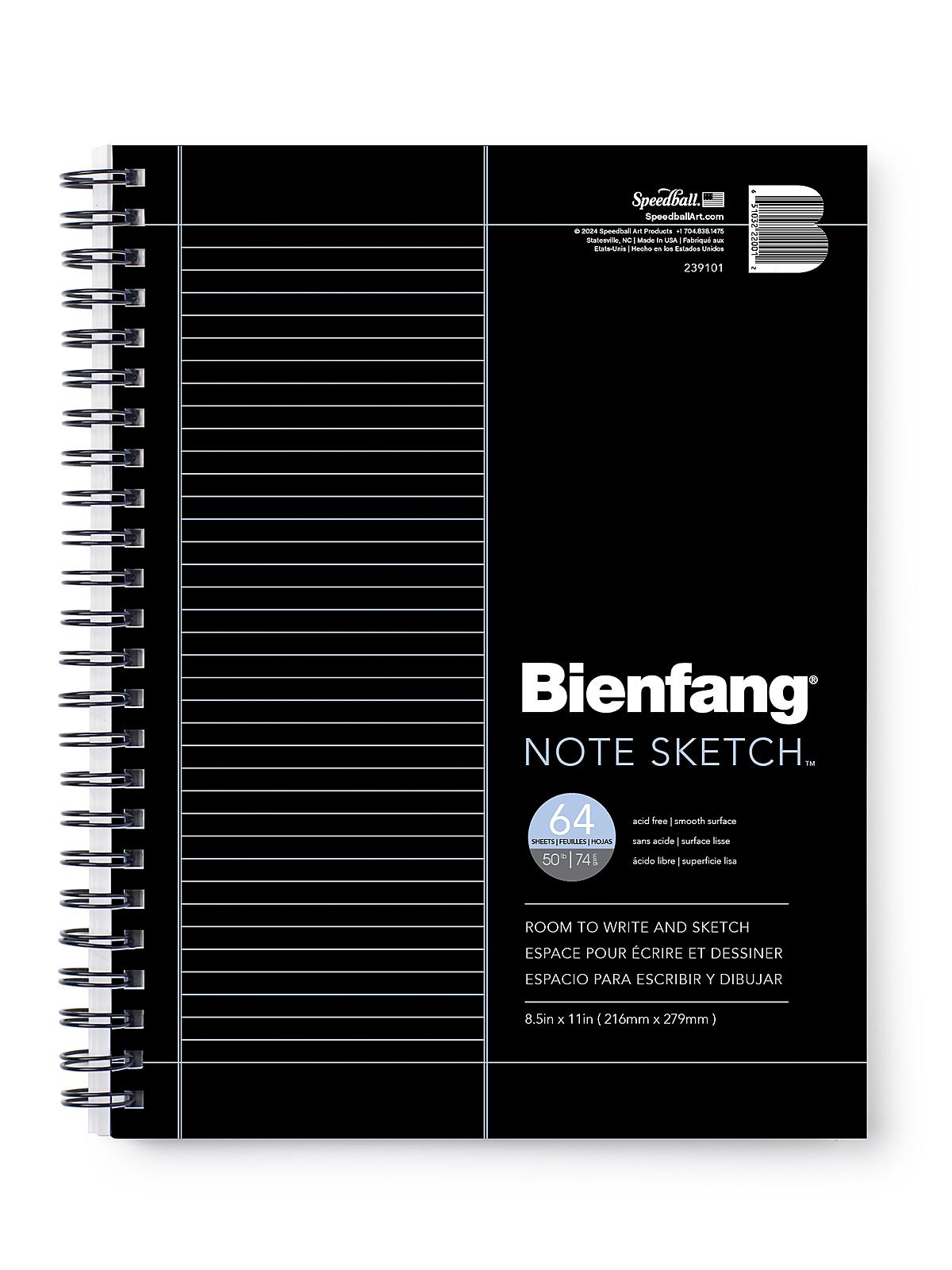 Note Sketch Book vertical format 11 in. x 8 1 2 in.