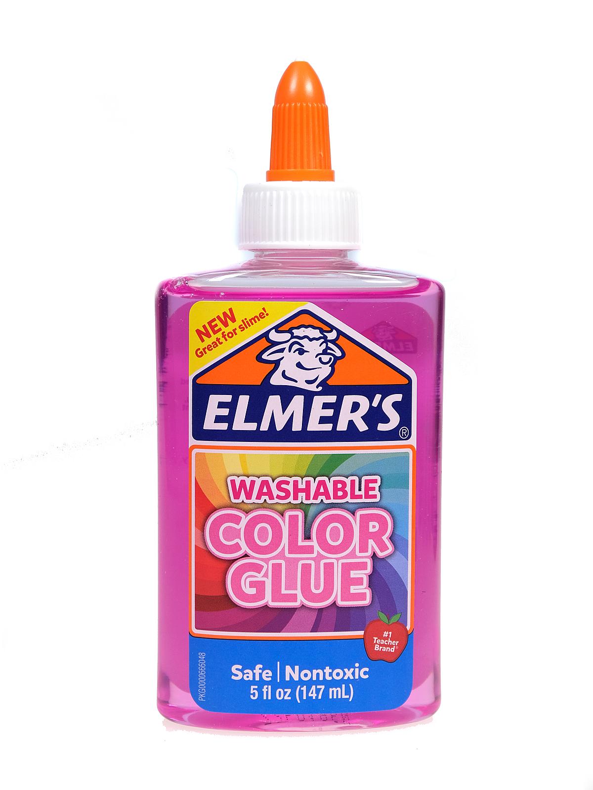Colored Glue pink 5 oz. transparent