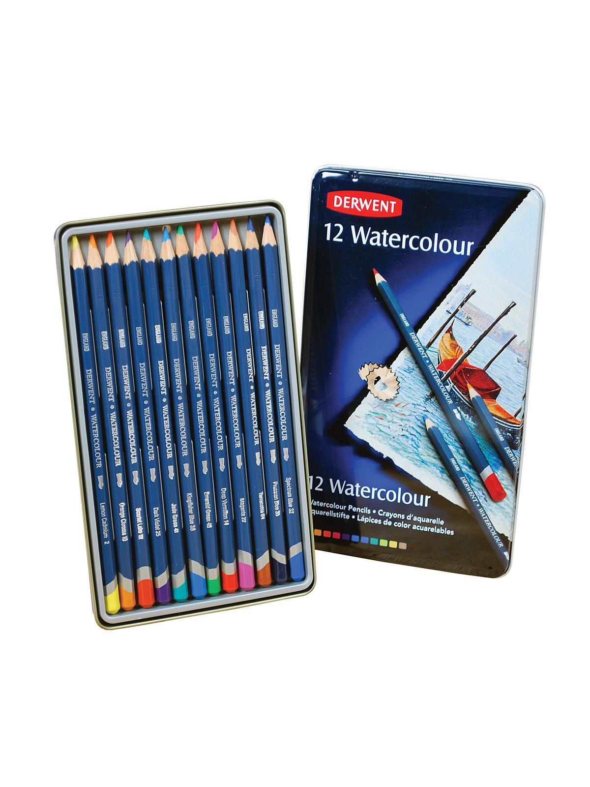 Watercolor Pencil Sets in Tins set of 12