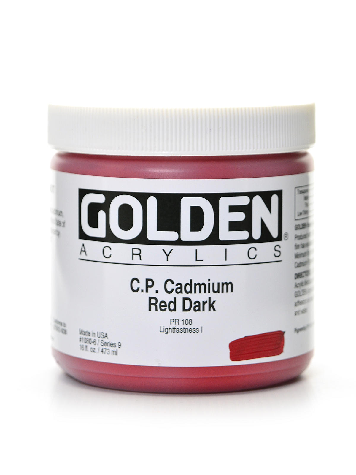 Heavy Body Acrylics cadmium red dark (CP) 5 oz.