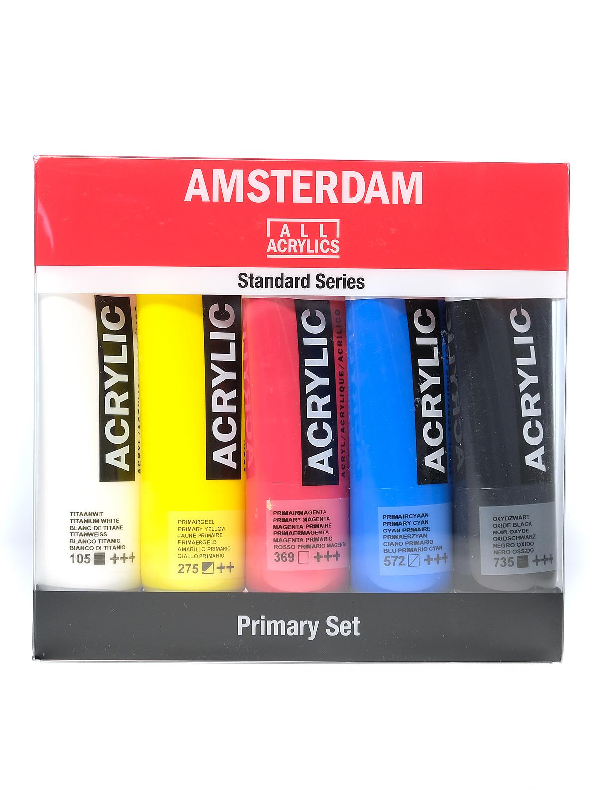 Standard Acrylic Sets 120ml primary set set of 5 set of 5