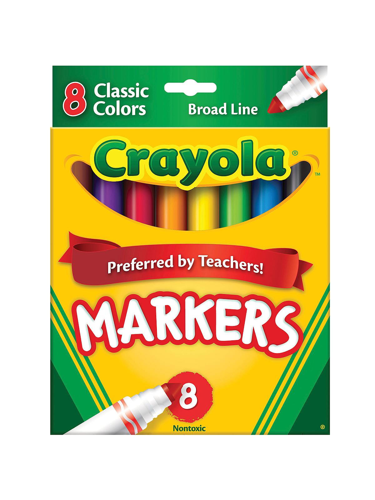 Classic Colors Marker Sets Broad Box Of 8