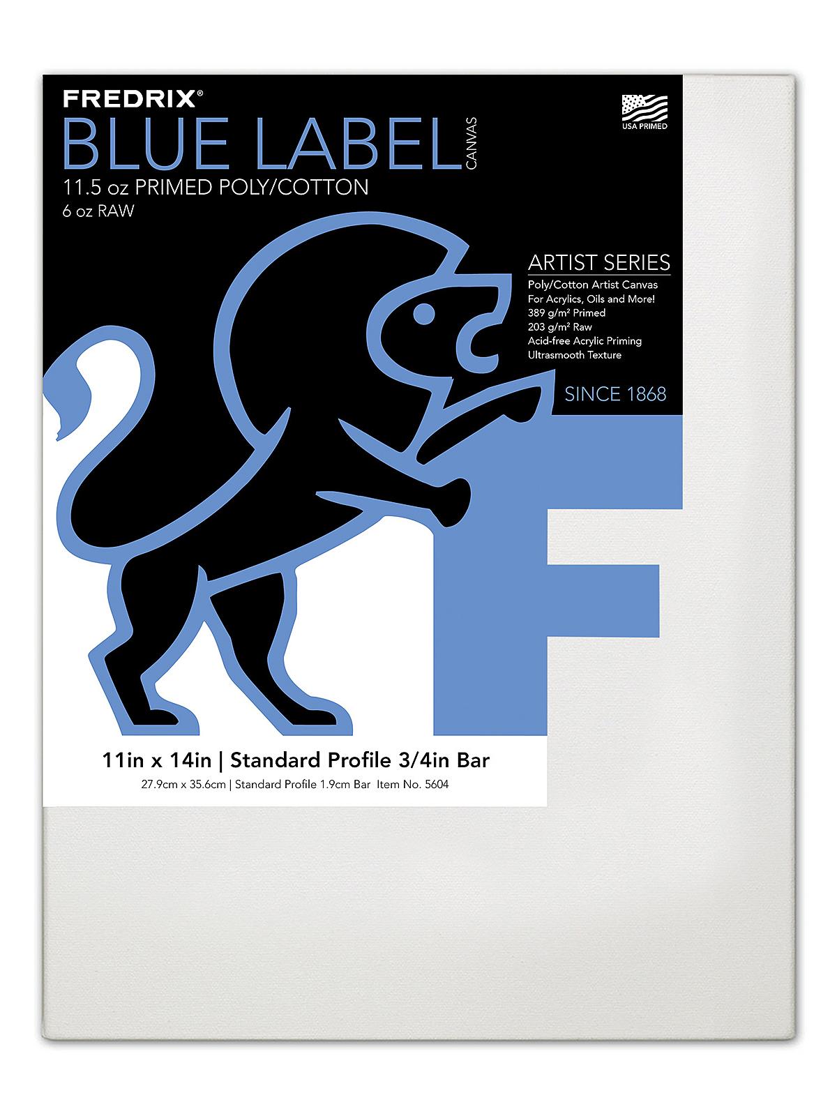 Blue Label Ultra-Smooth Stretched Artist Canvas 11 in. x 14 in. each standard