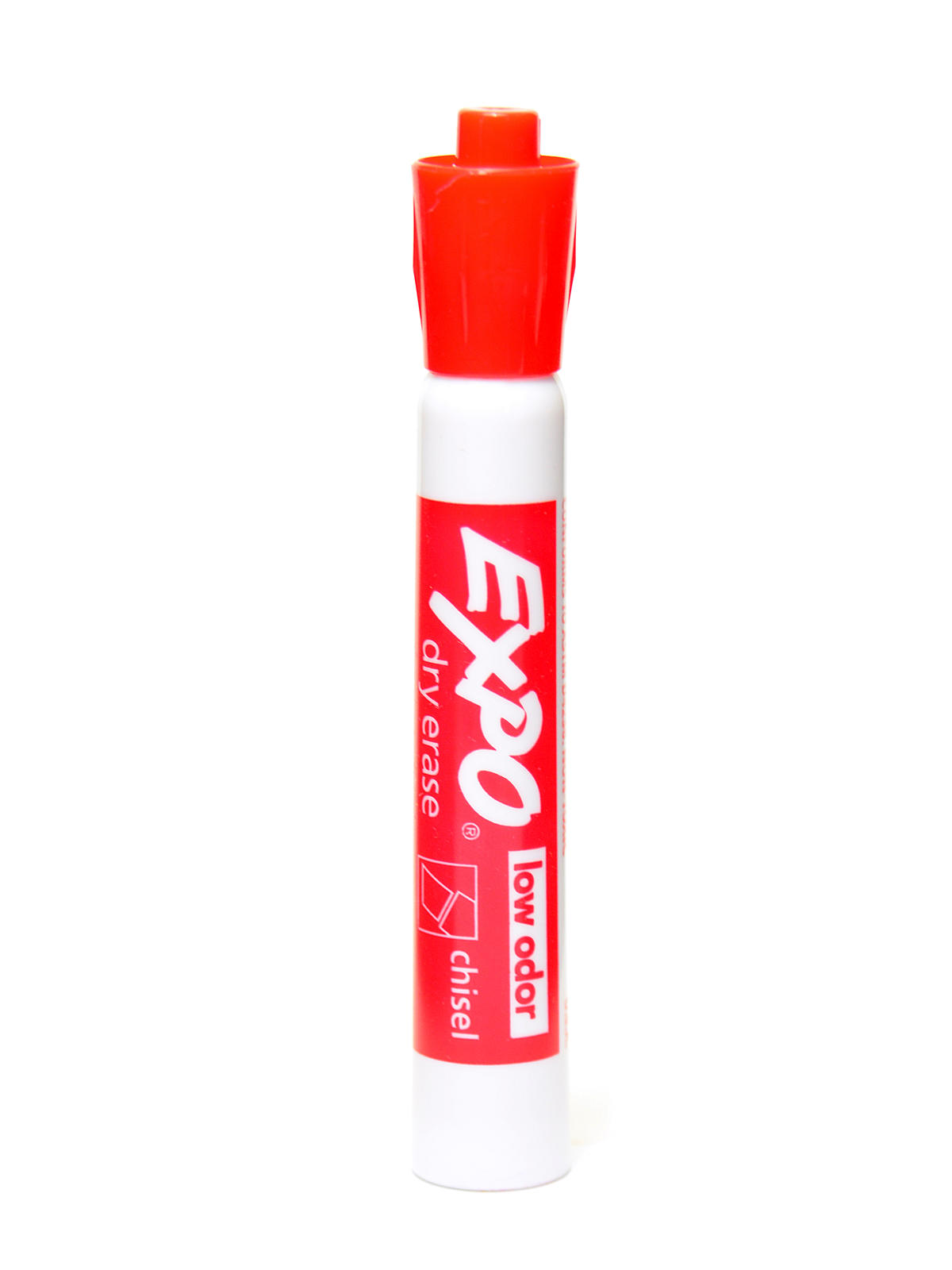 Low-Odor Dry Erase Markers red