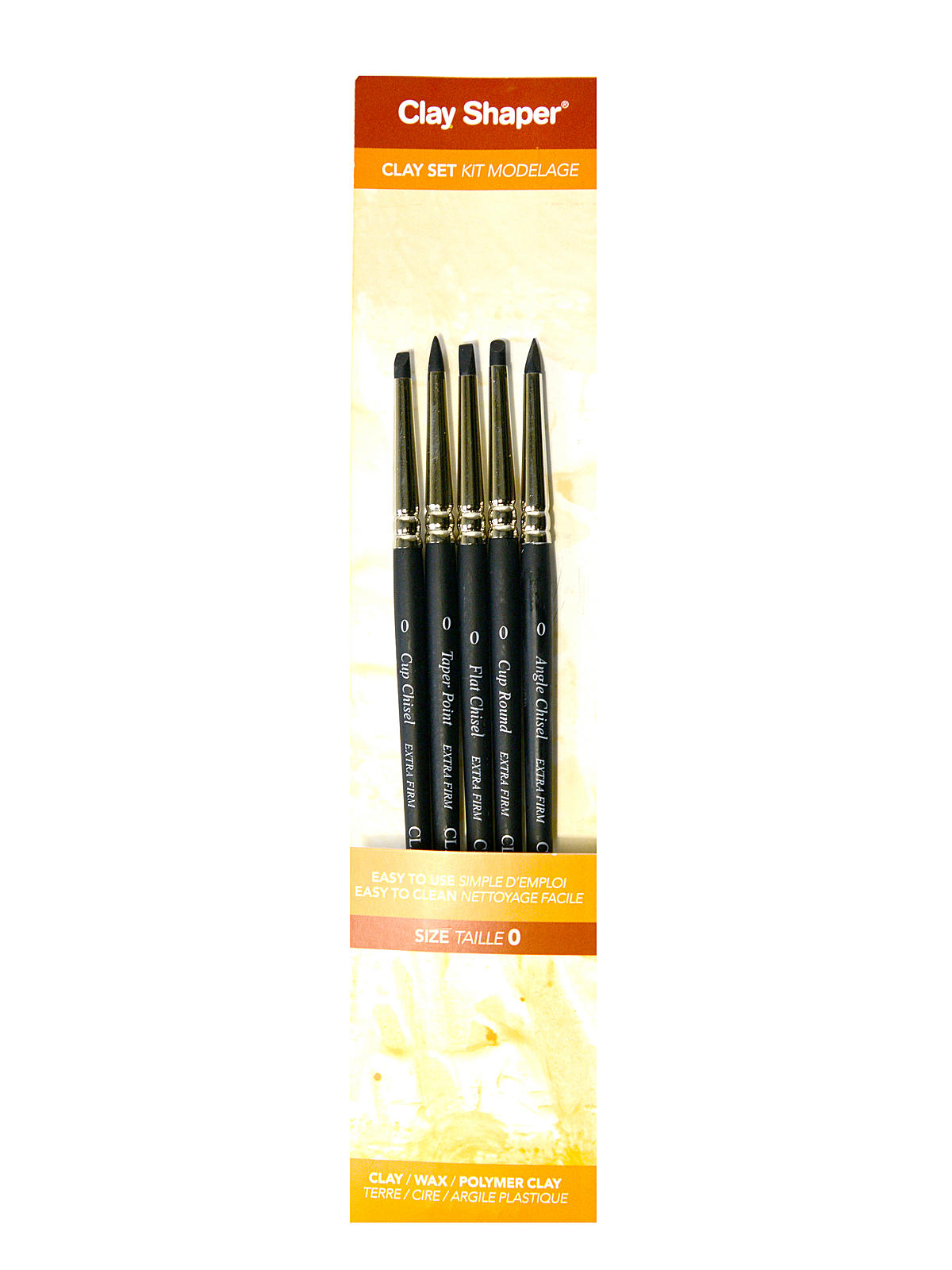 Modeling Tools assorted shapes no. 0 set of 5