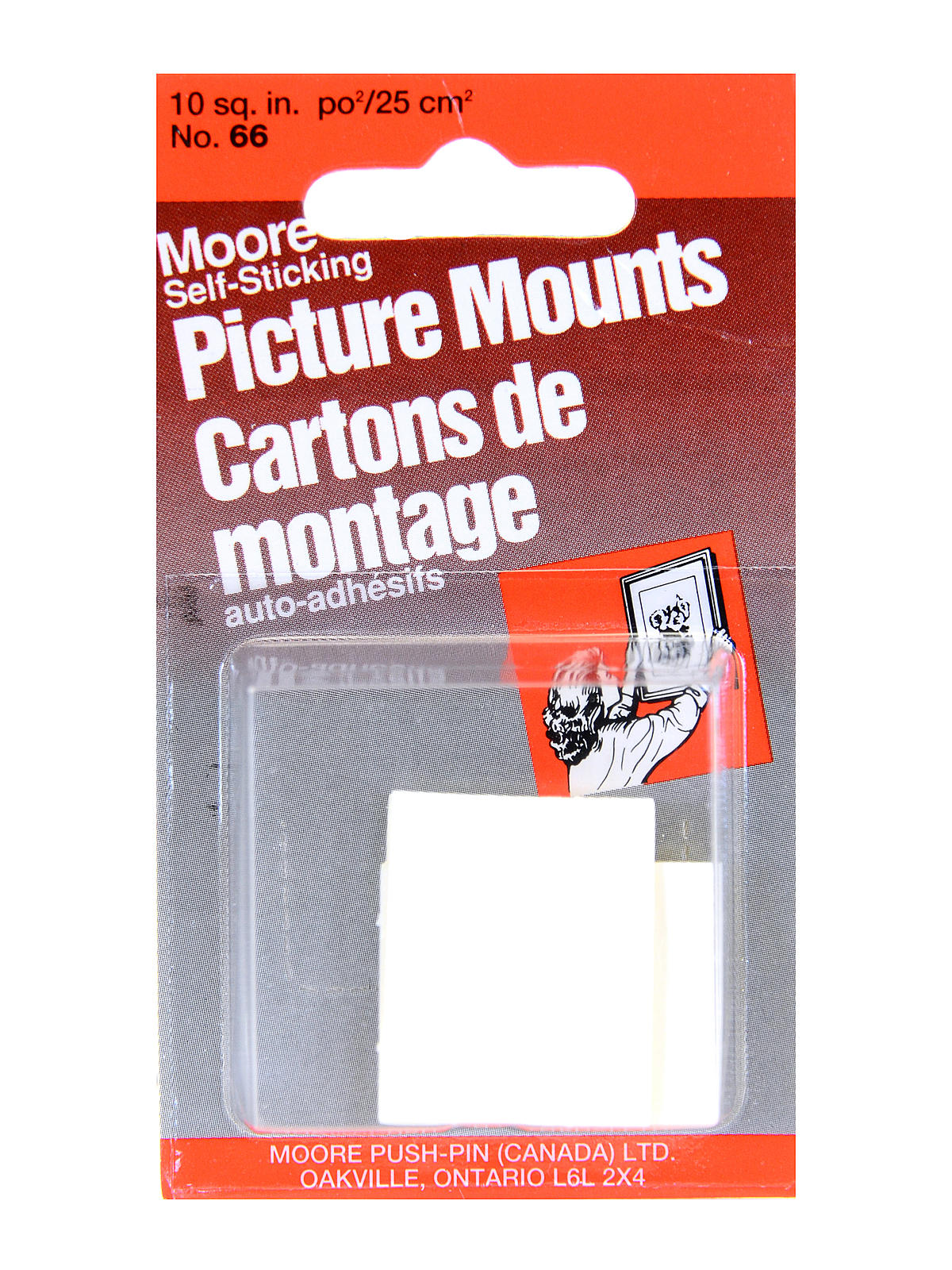 Self-sticking Picture Mount 1 In. X 1 1 4 In. Pack Of 8