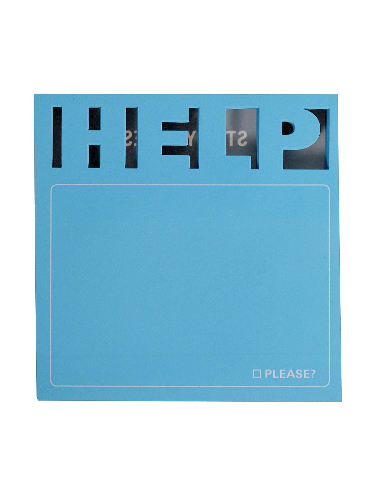 Diecut Sticky Notes help 3 in. x 3 in. 75 sheet pad