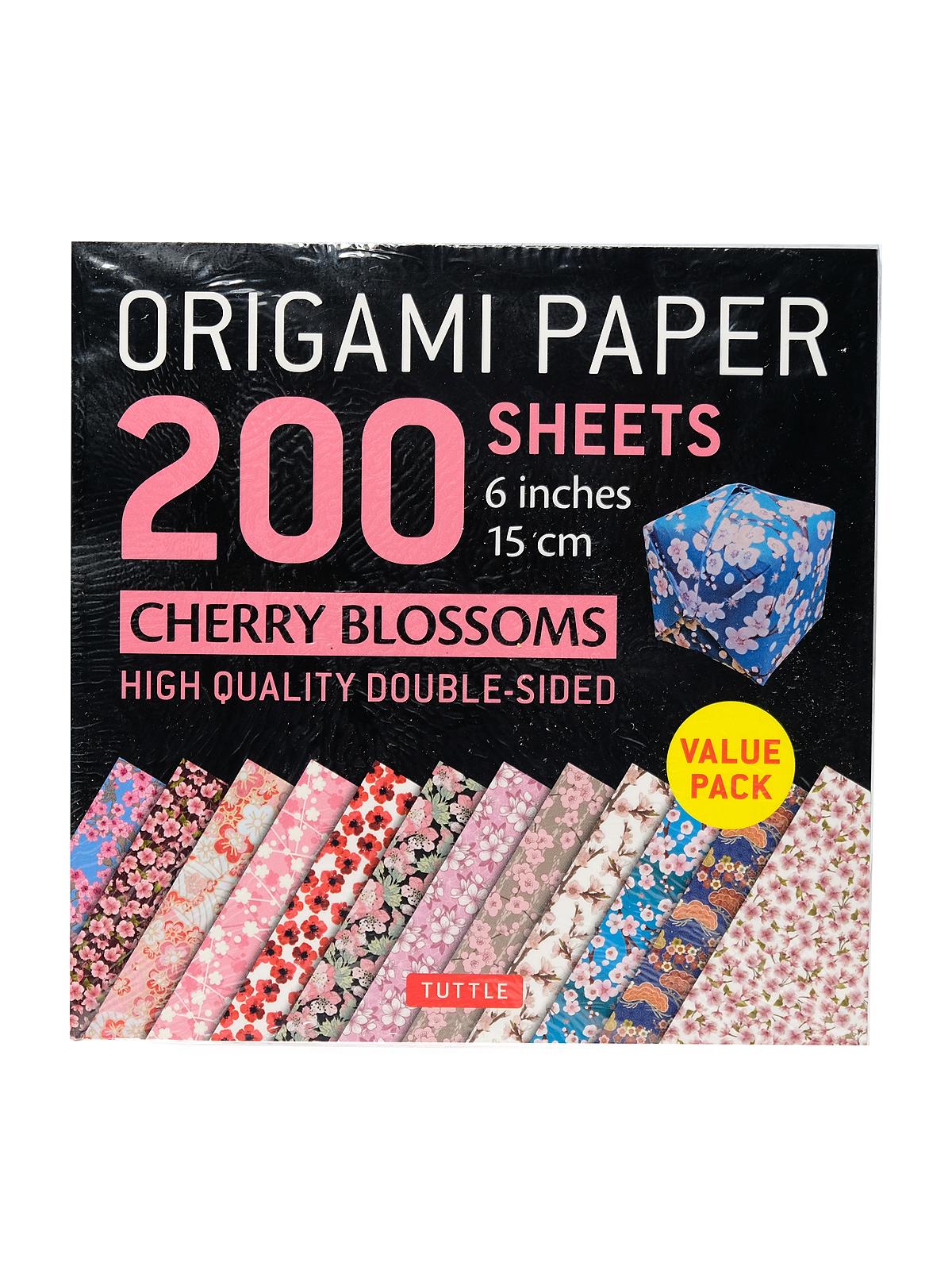 Origami Paper cherry blossoms 6 x 6 200 sheets