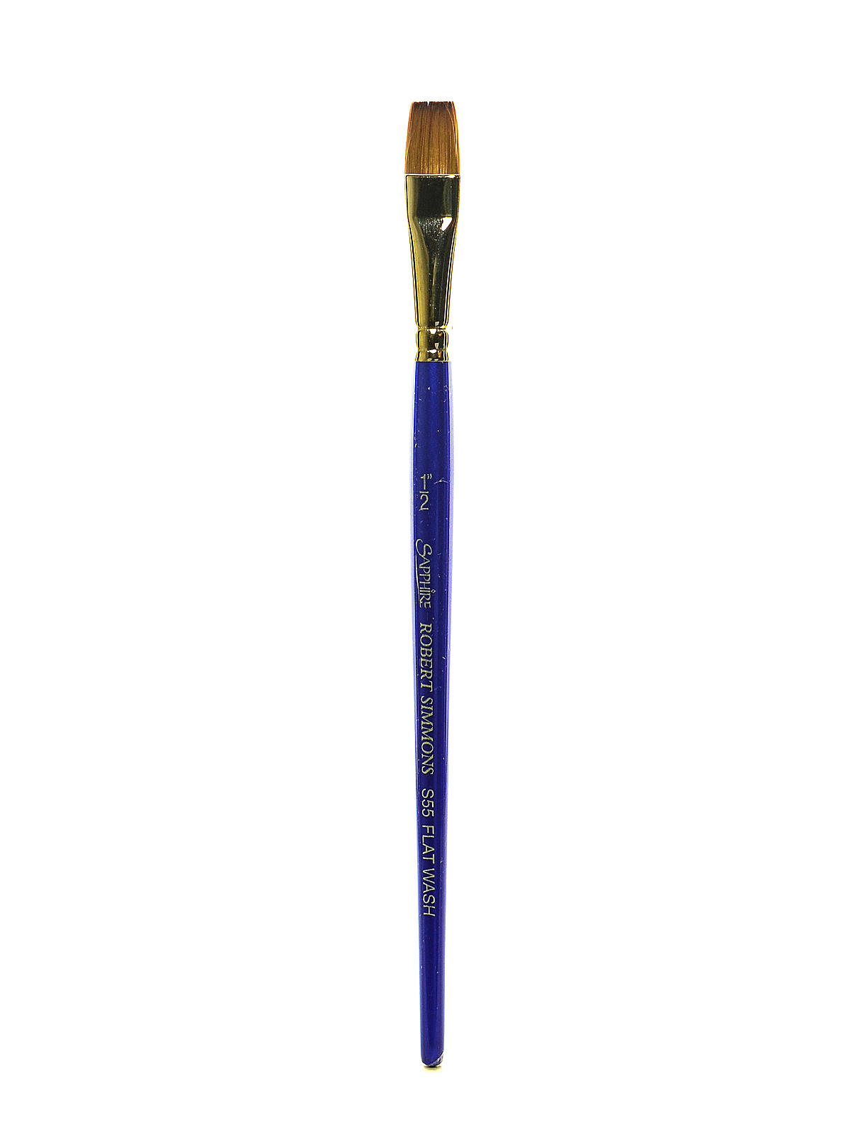 Sapphire Series Synthetic Brushes Short Handle 1 2 In. Flat Wash S55