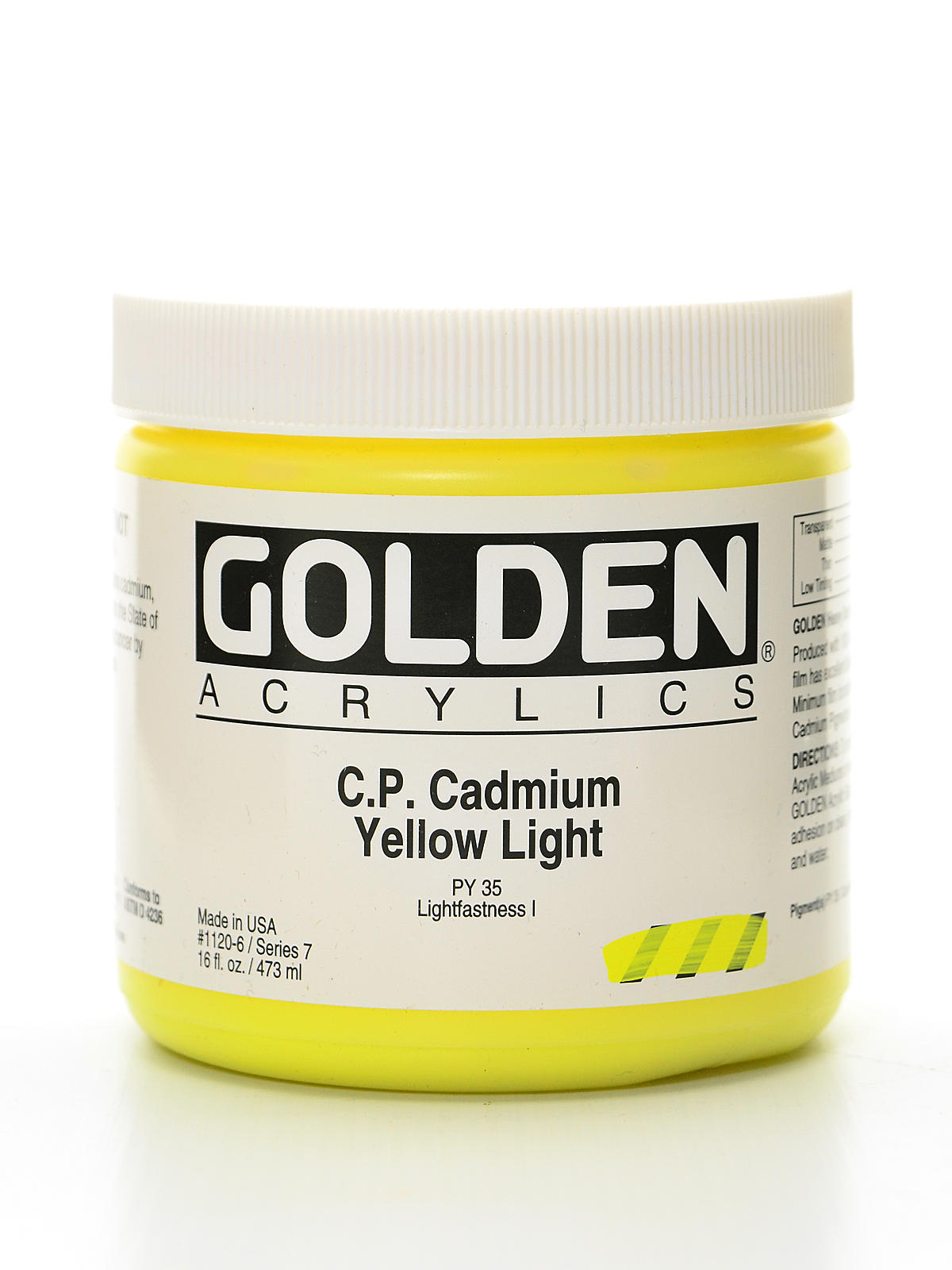 Heavy Body Acrylics cadmium yellow light (CP) 16 oz.