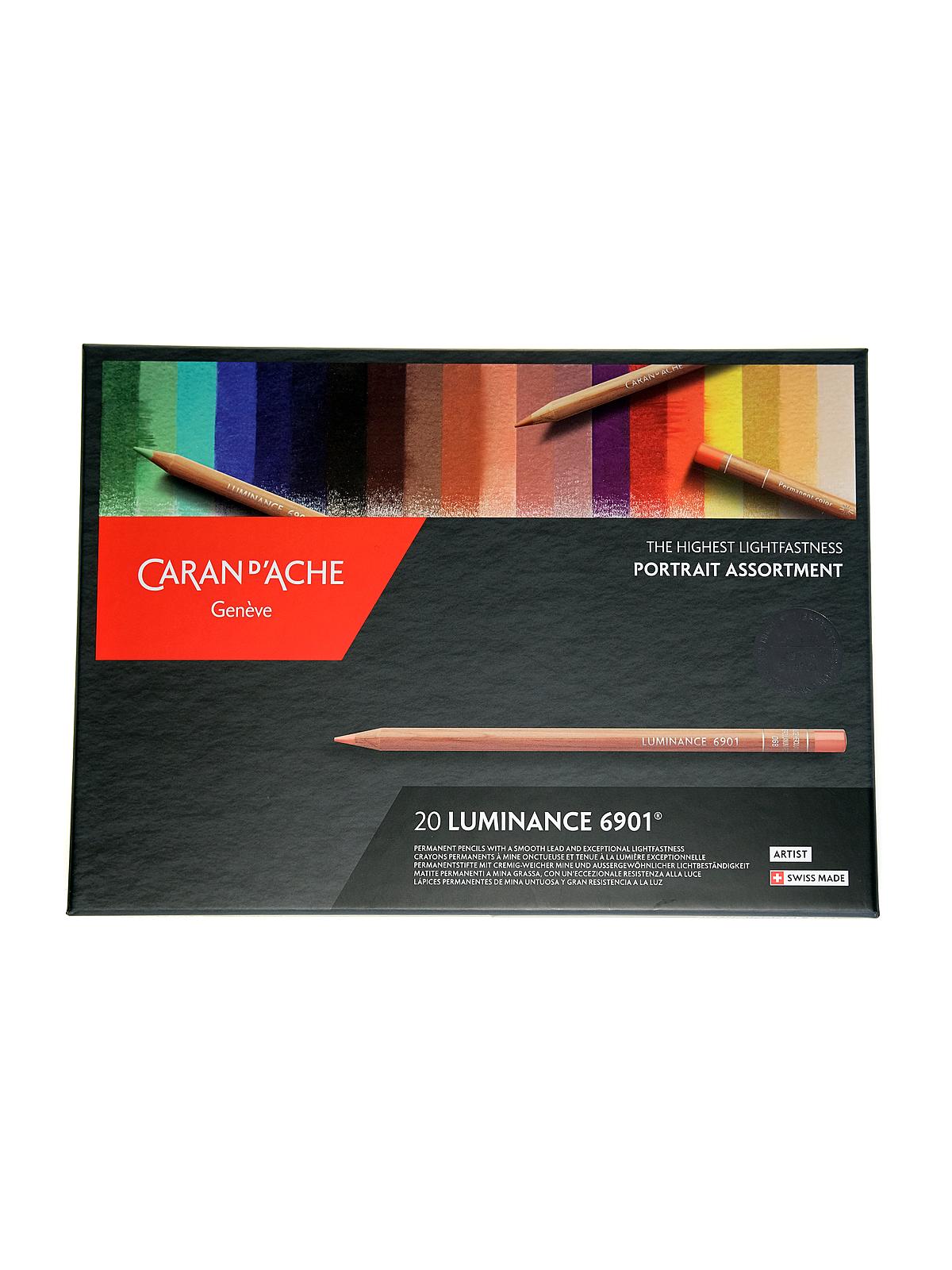 Luminance Colored Pencils Sets set of 20 portrait assortment