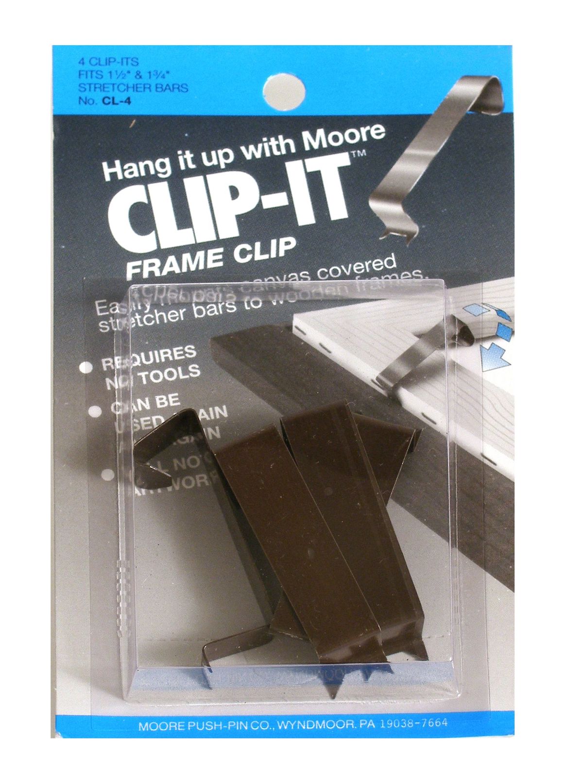 Clip-it Frame Clips Pack Of 4