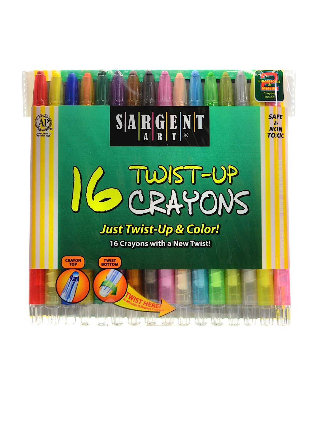 Twist Up Crayons Pack Of 16