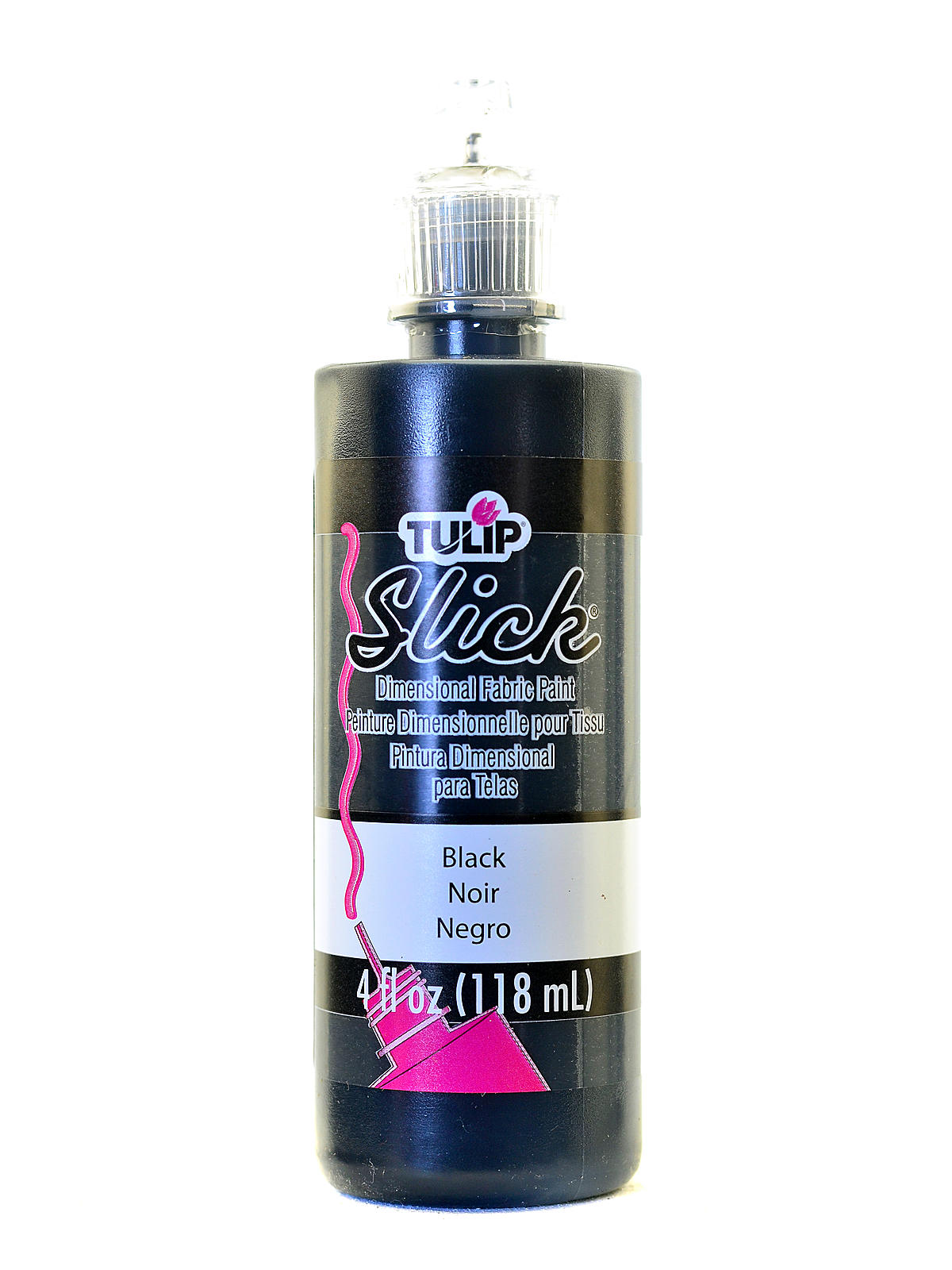 Slick Dimensional Fabric Paint black 4 oz.