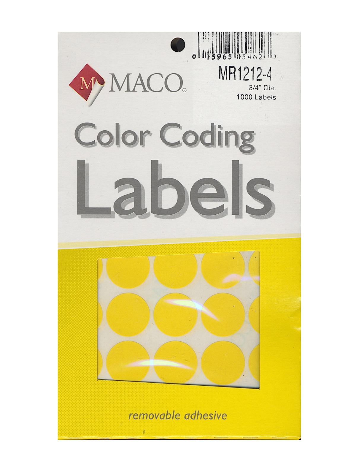 Color Coding Labels 3 4 In. Round Yellow Pack Of 1000