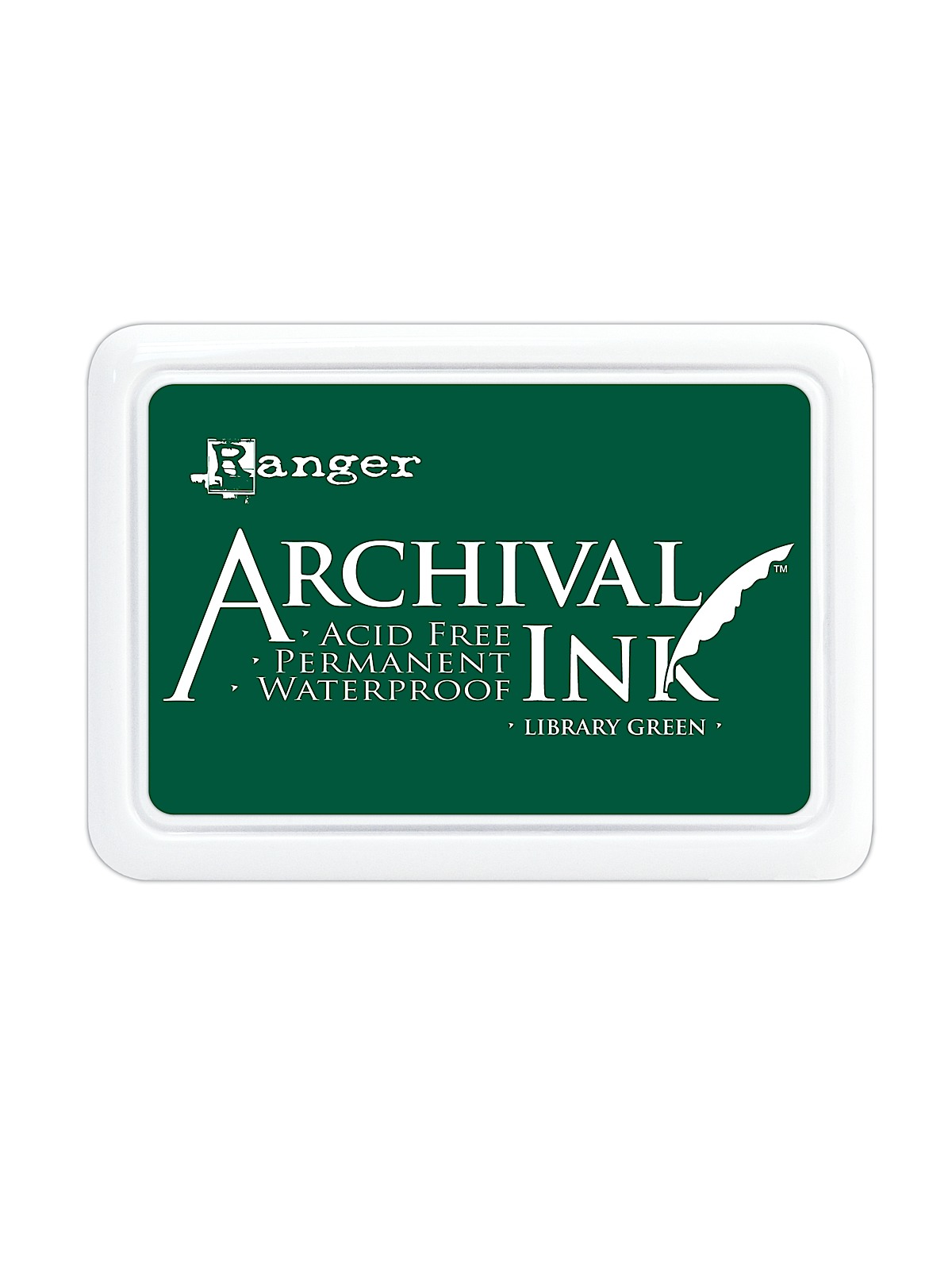 Archival Ink library green 2 1 2 in. x 3 3 4 in. pad