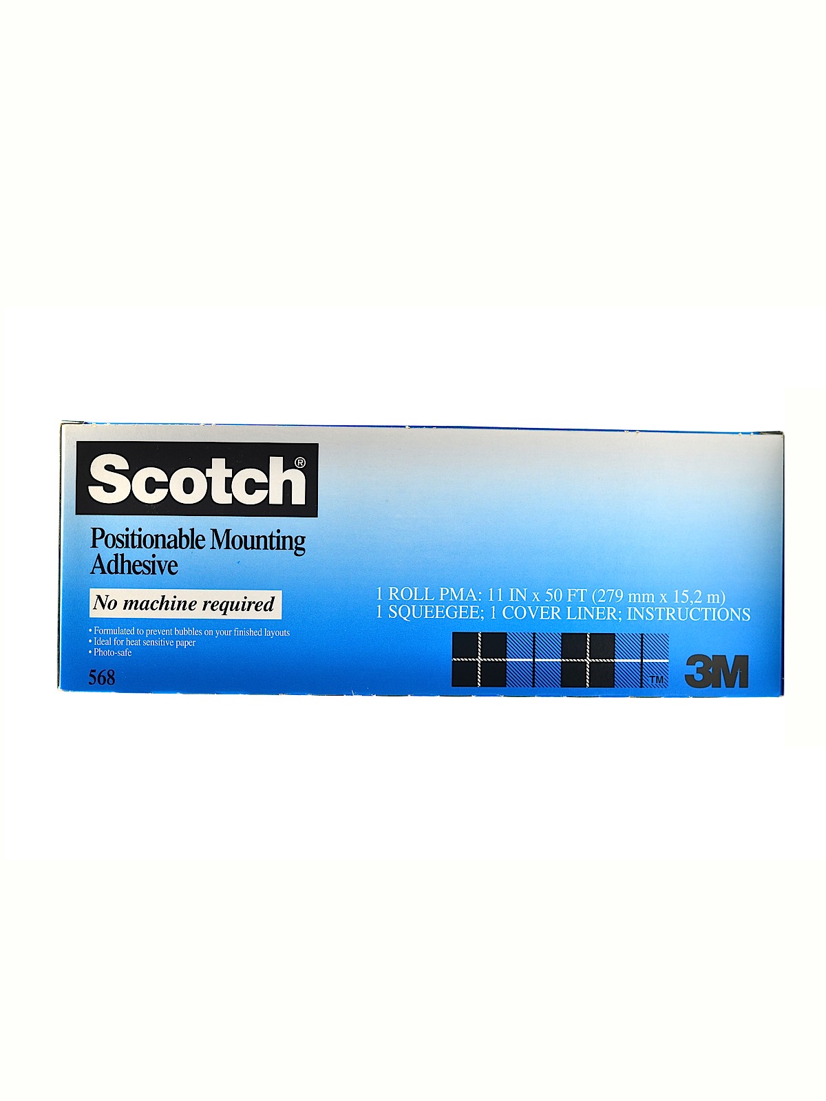 Positionable Mounting Adhesive 568 11 in. x 50 ft. 568