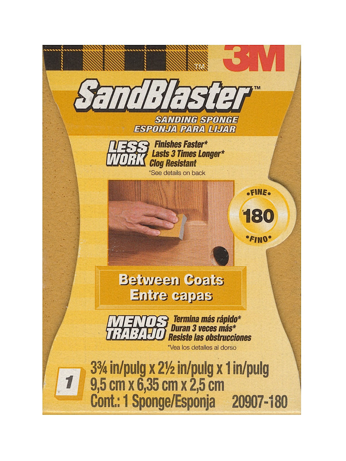 Sandblaster Sanding Pads And Sponges 180 Grit Sanding Sponge