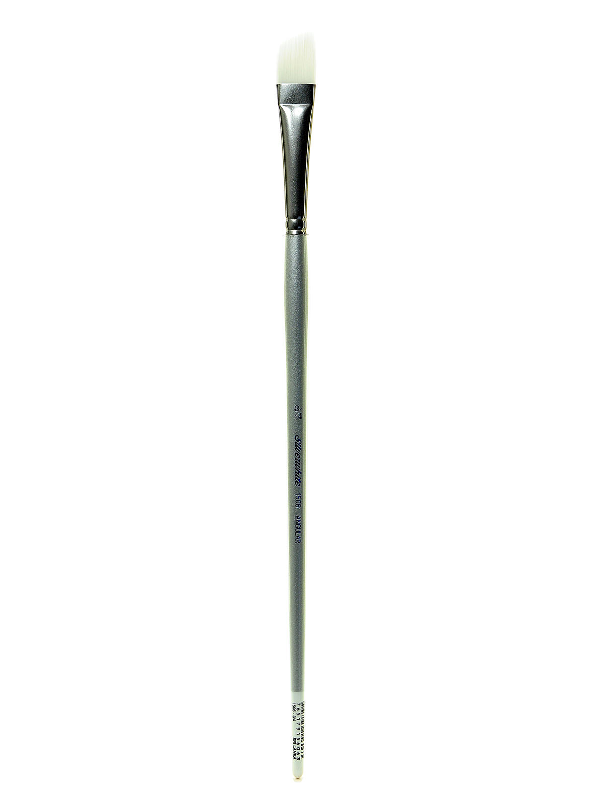 Silverwhite Series Synthetic Brushes Long Handle 3 4 in. angular
