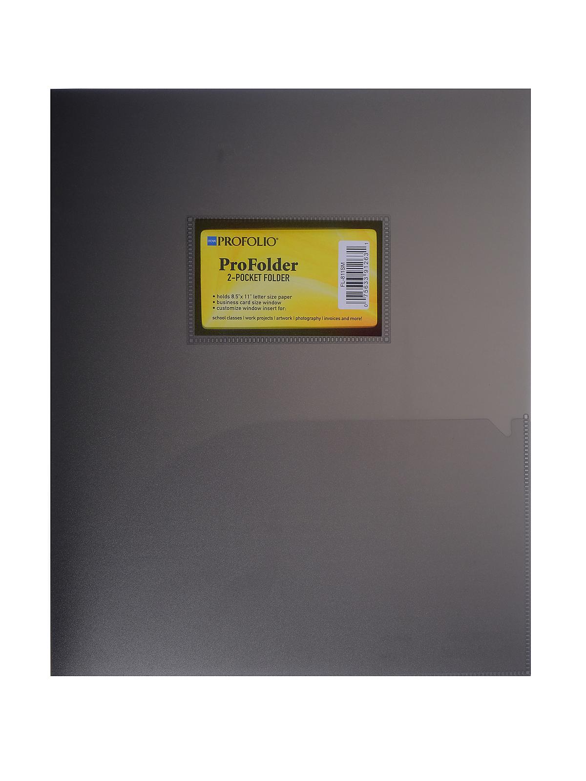 ProFolder 2-Pocket Folder 8 1 2 in. x 11 in. smoke