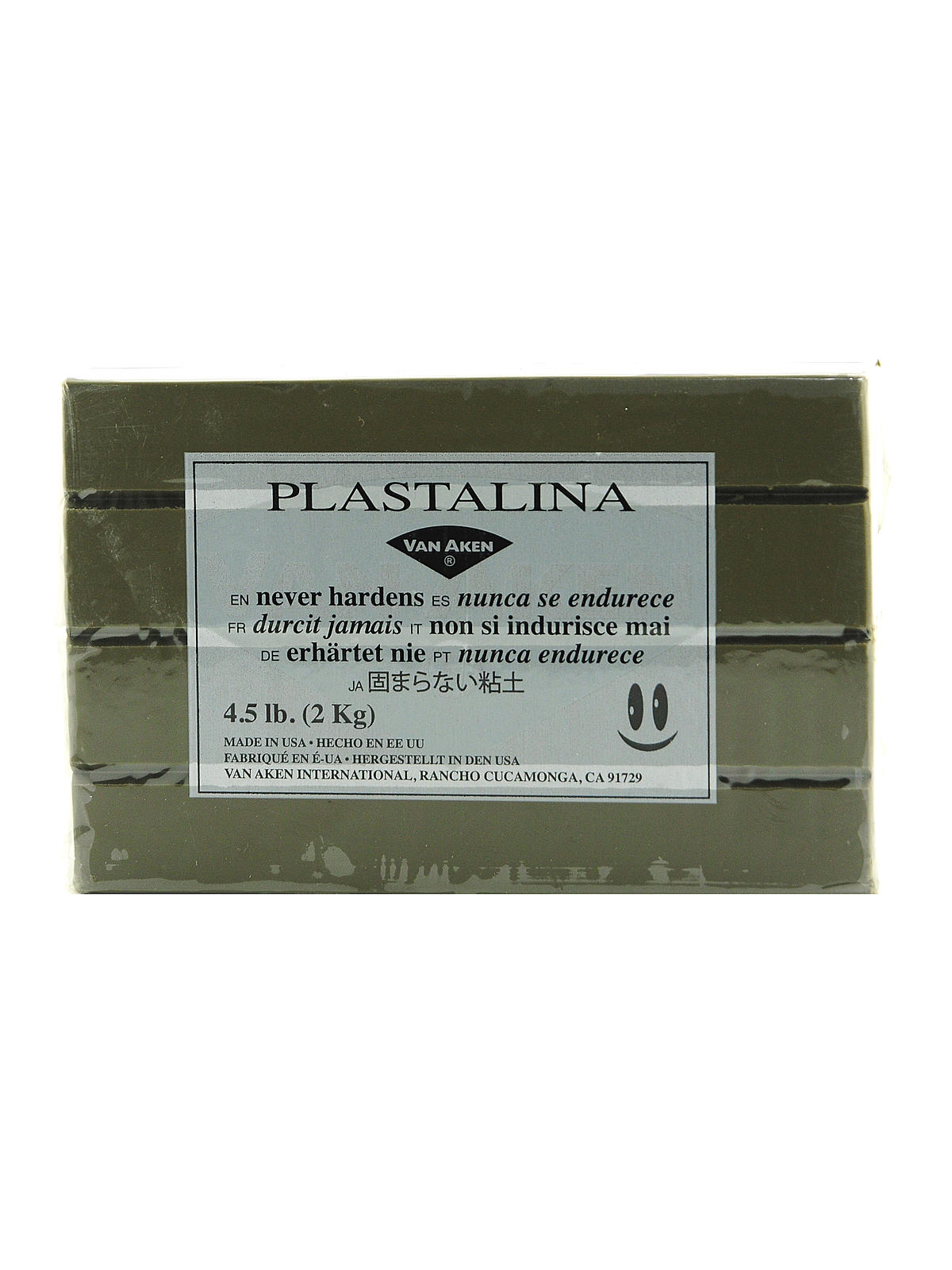 Plastalina Modeling Clay sculptor gray 4 1 2 lb. bar