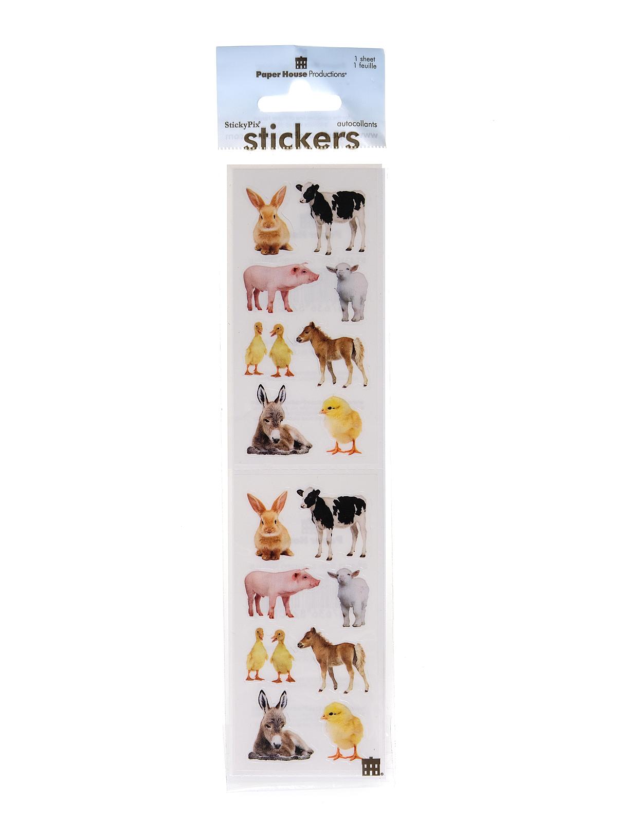 Sticky Pix Stickers baby barnyard animals