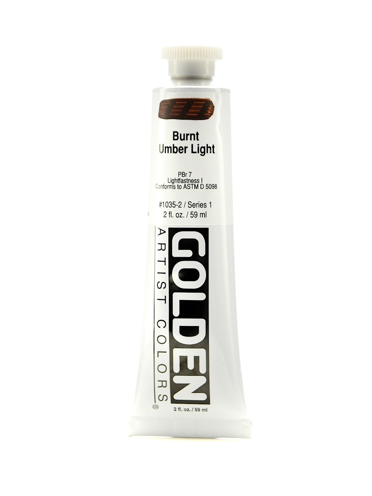 Heavy Body Acrylics burnt umber light 2 oz.