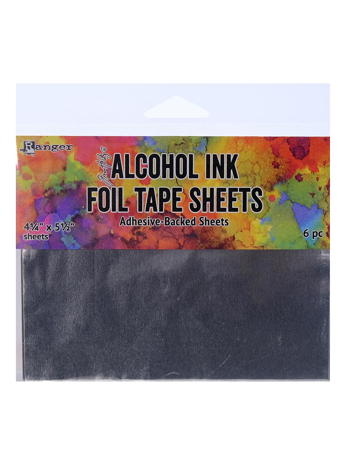 Tim Holtz Alcohol Ink Foil Tape Sheets 4 1 4 in. x 5 1 2 in. pack of 6