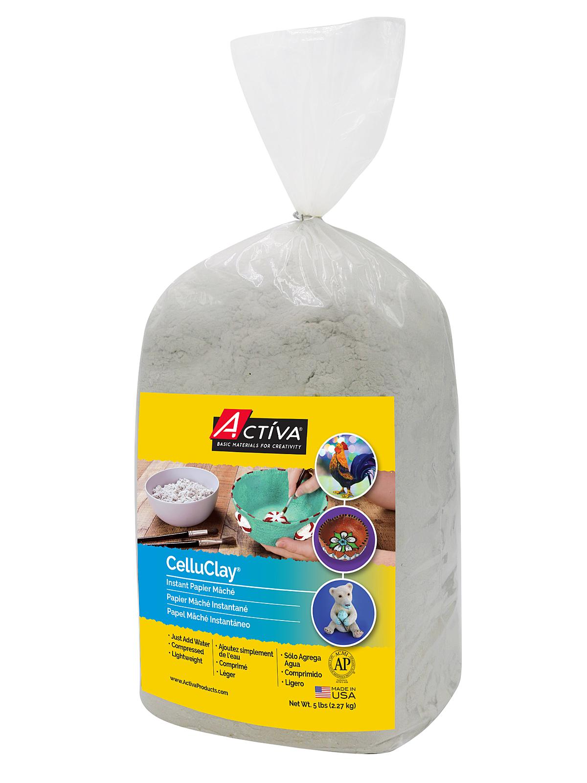 CelluClay Instant Papier Mache 5 lb. original gray