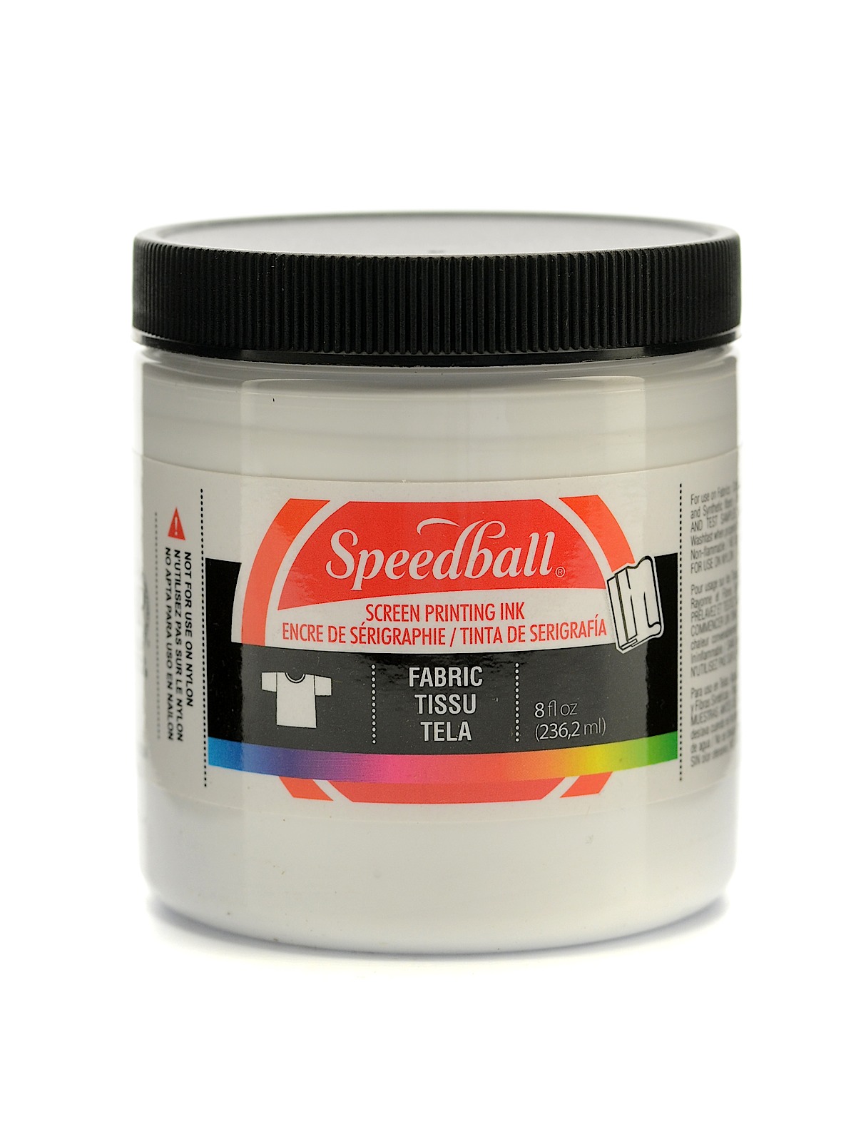 Fabric Screen Printing Ink white 8 oz.