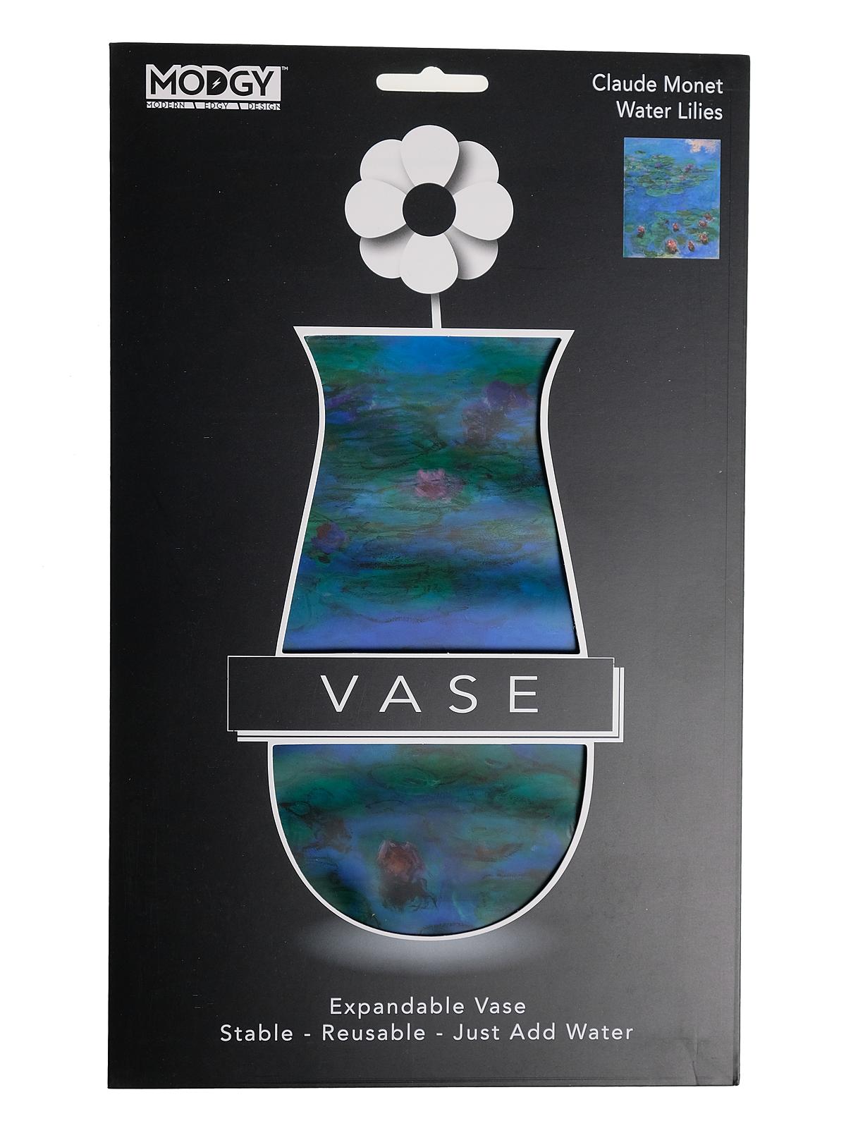 Expandable Vase 10 1 4 in. h x 6 1 4 in. w water lilies