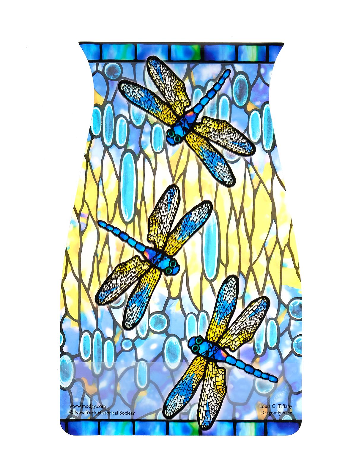 Expandable Vase 10 1 4 In. H X 6 1 4 In. W Tiffany Dragonfly