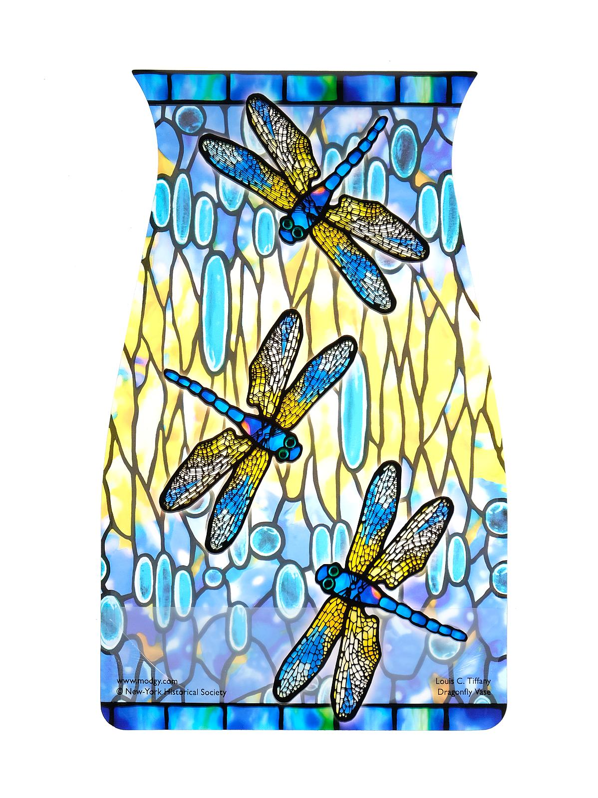 Expandable Vase 10 1 4 in. h x 6 1 4 in. w Tiffany dragonfly