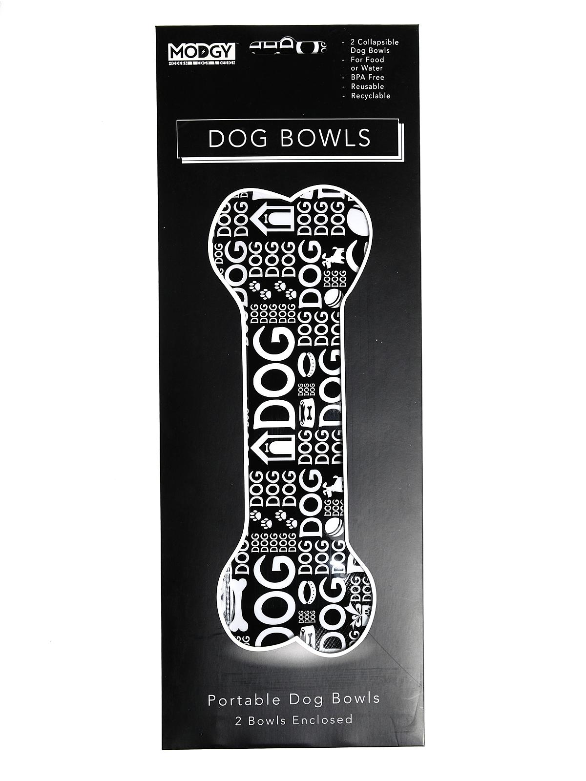 Expandable Dog Bowls 4 in. h x 11 1 2 in. w doggydog pack of 2